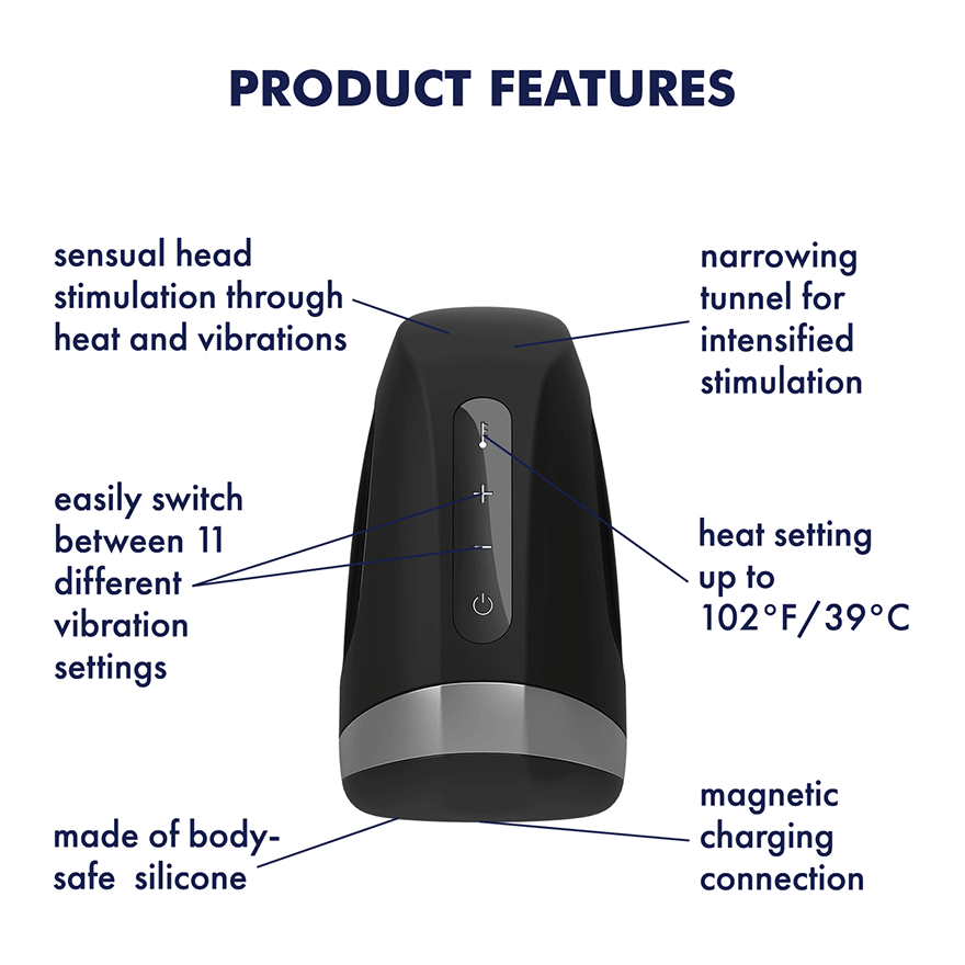 Satisfyer - Men Heat Vibration Masturbator
