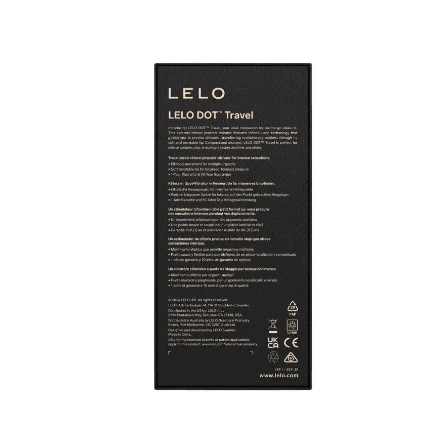 Lelo - Dot Travel Rechargeable Clitoral Pinpoint Vibrator - Purple