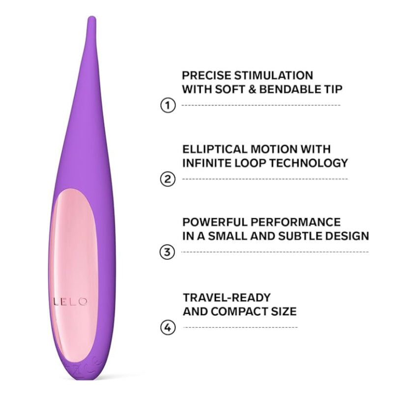 Lelo - Dot Travel Rechargeable Clitoral Pinpoint Vibrator - Purple