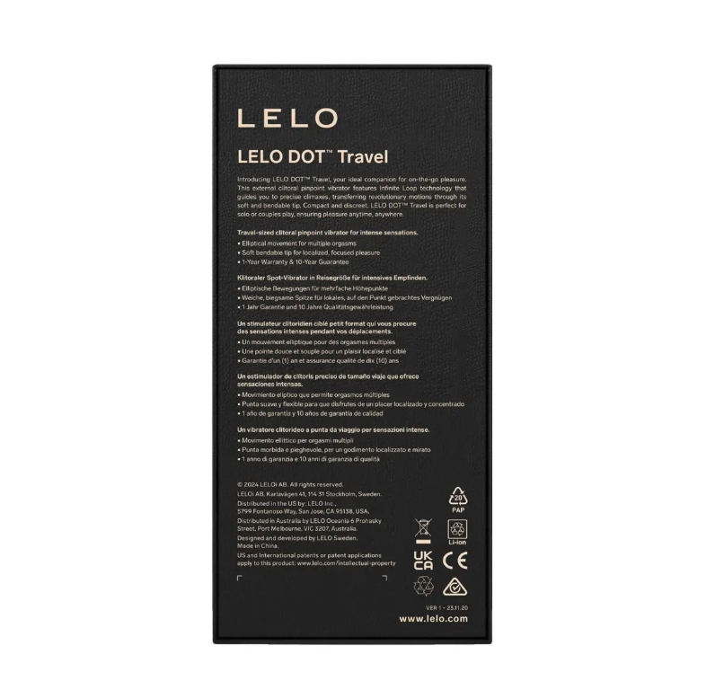 Lelo - Dot Travel Rechargeable Clitoral Pinpoint Vibrator - Pink