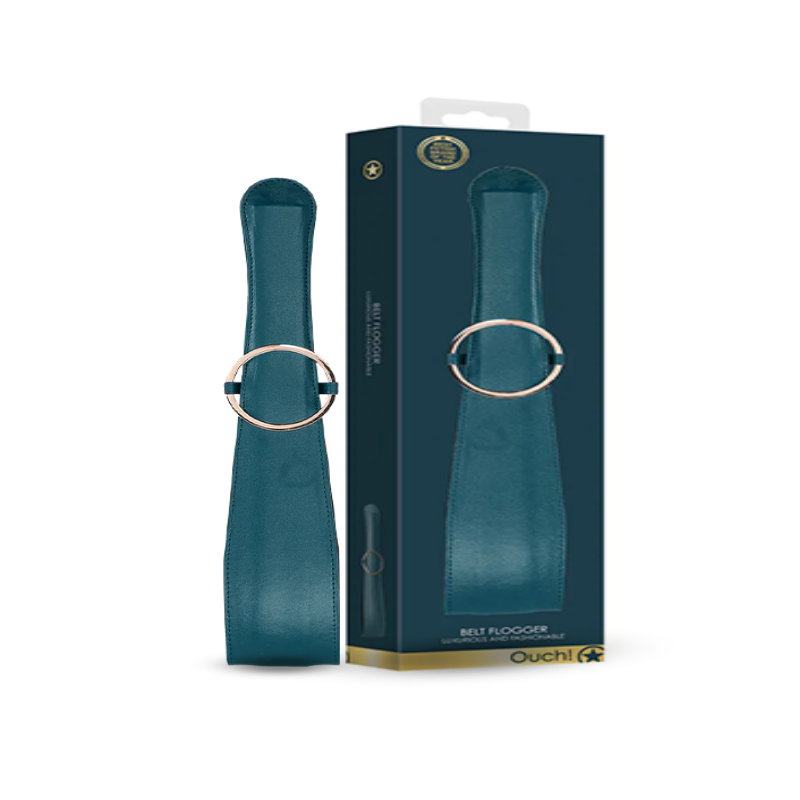 SHOTS Ouch! Belt Flogger - Green