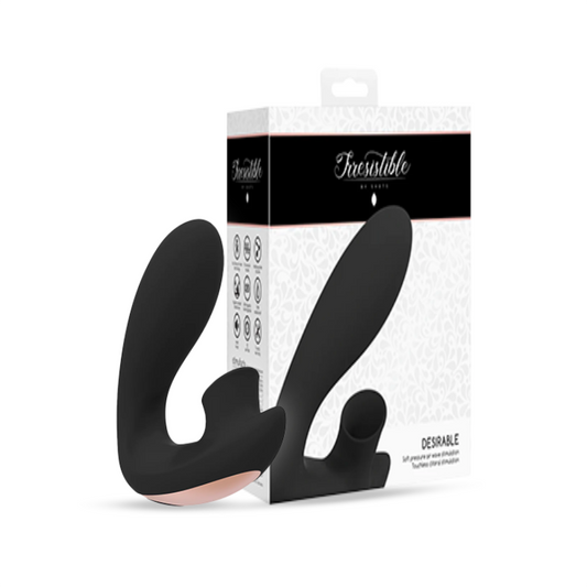 SHOTS - Desirable Bendable Air Pulse Vibrator - Black