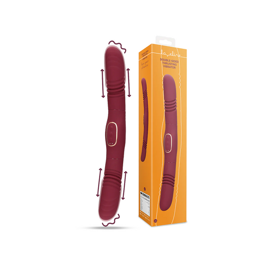 SHOTS - Double-Sided Thrusting Vibrator - Merlot Grape