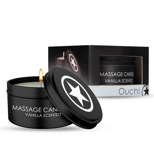 SHOTS Ouch! Massage Candle - Vanilla Scented