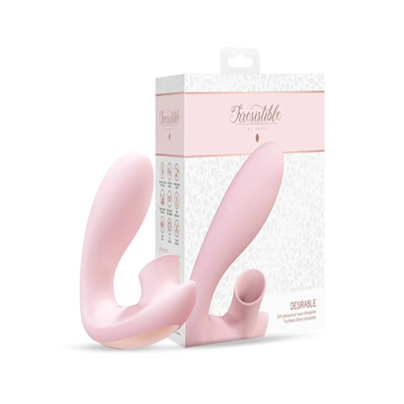 SHOTS - Desirable Bendable Air Pulse Vibrator - Pink