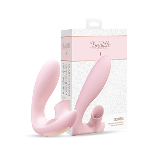 SHOTS - Desirable Bendable Air Pulse Vibrator - Pink
