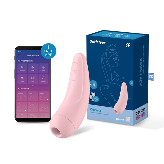 Satisfyer - Curvy 2 Air-Pulse & G-Spot Vibrator Connect APP - Pink