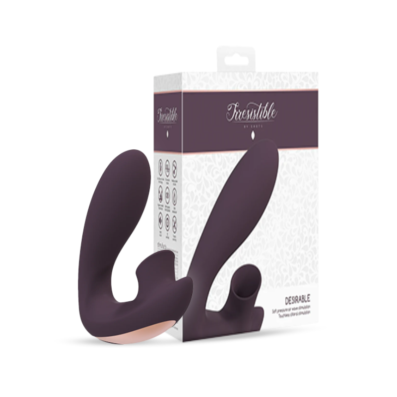 SHOTS - Desirable Bendable Air Pulse Vibrator - Purple