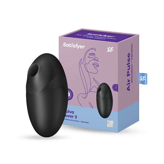 Satisfyer - Vulva Lover 3 Clitoral Air-Pulse Vibrator - Black