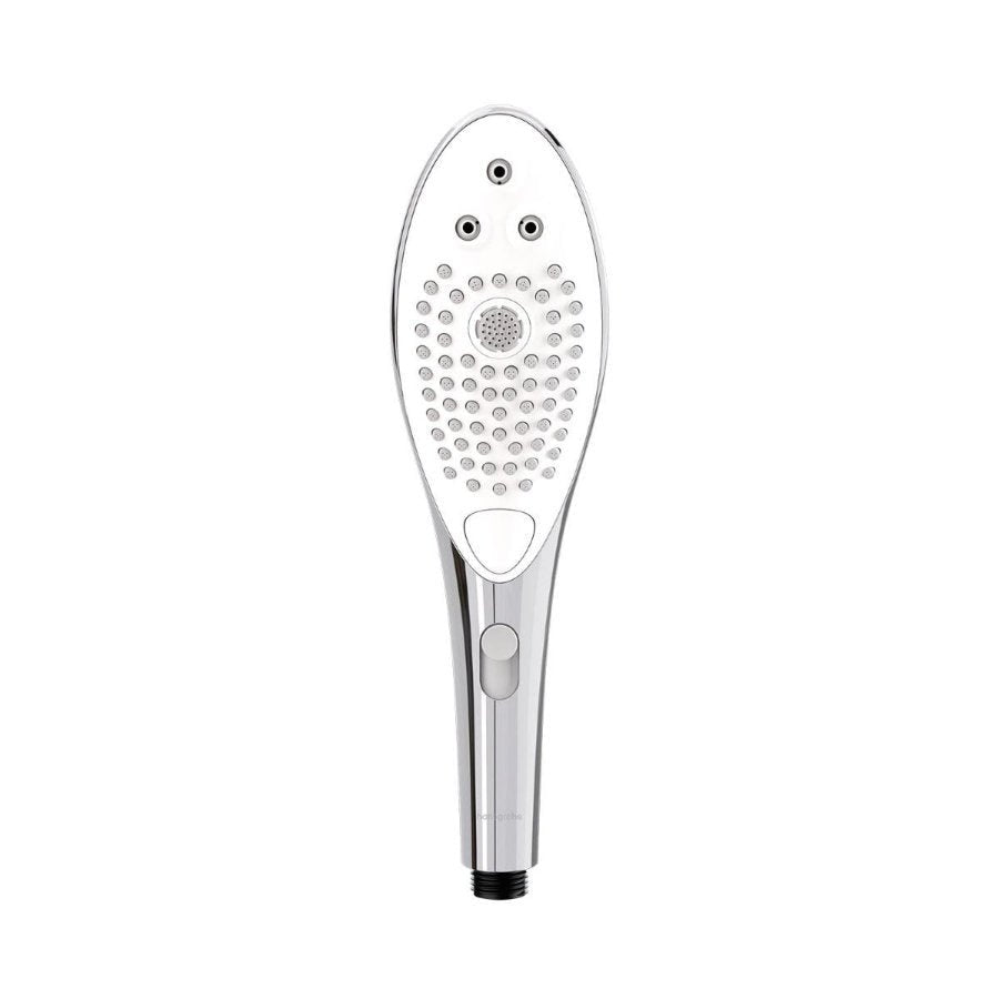 Womanizer - Wave 2-In-1 PleasureJet Showerhead/Clitoral Massager - Chrome - FRISKY BUSINESS SG